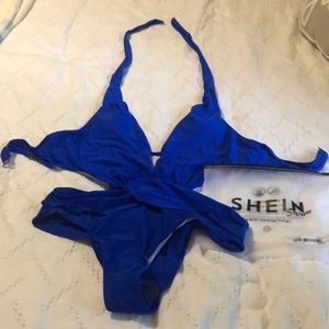 SHEIN Swimsuit (M) Cobalt Blue